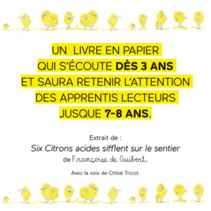 Six Citrons acides - lecture par Chloé